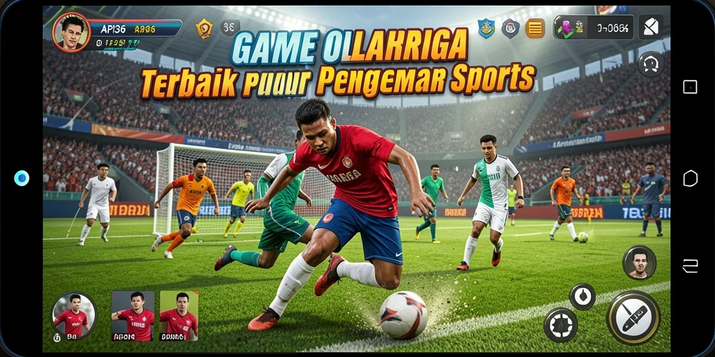 Tampilan gameplay yang menarik di API36 dengan pergerakan atlet yang dinamis.