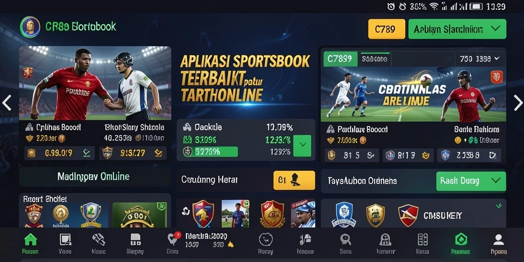 Tampilan antarmuka C789 yang menarik dan mudah digunakan untuk taruhan olahraga.