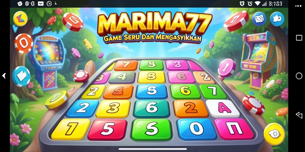 Gameplay seru Bingo di MARIMA77 yang penuh warna.