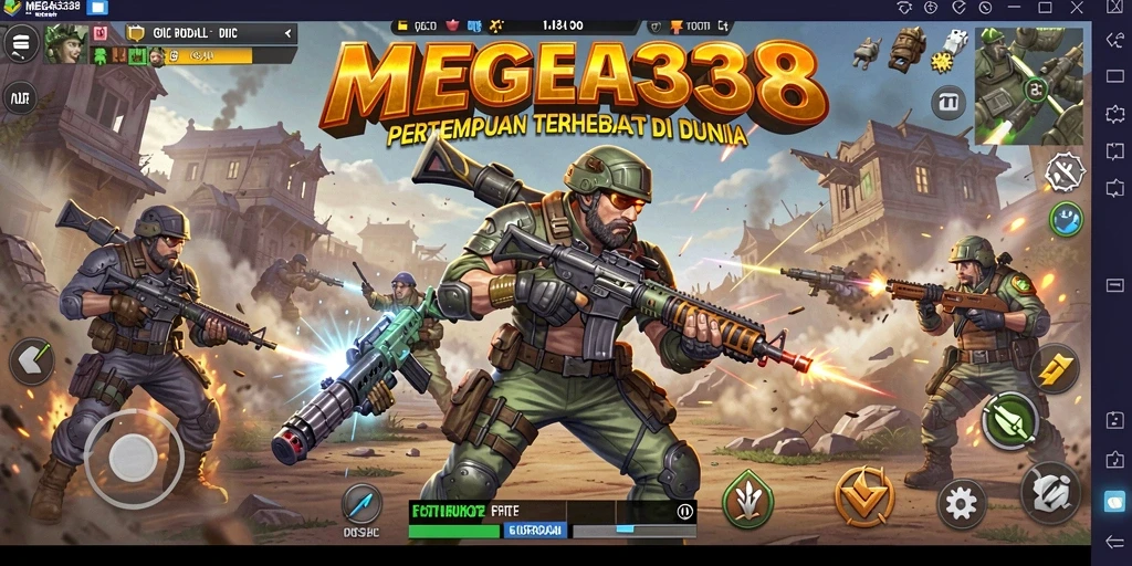 Gameplay seru dan intens di <strong>MEGA338</strong> Battle Royale.