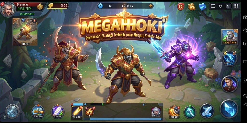 Tangkapan layar menghadirkan aksi strategis di MEGAHOKI.