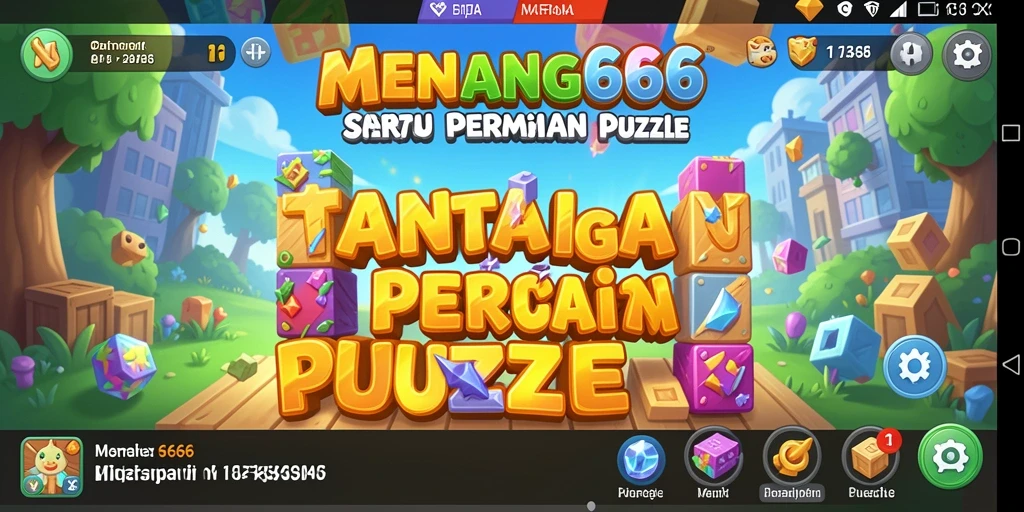 Tampilan gameplay puzzle seru di MENANG666 dengan beragam tantangan.