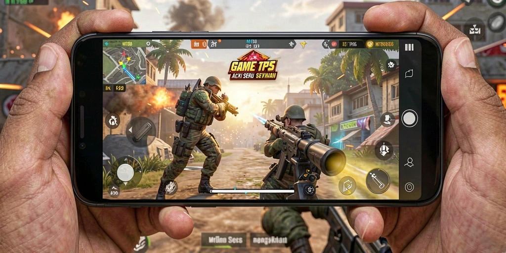 Screenshot dari gameplay MT966 menunjukkan aksi seru dalam pertempuran TPS.