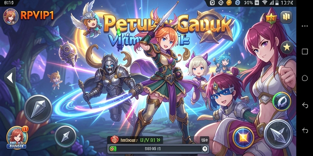 Tampilan menarik dari gameplay RPVIP1 dengan karakter Anime.