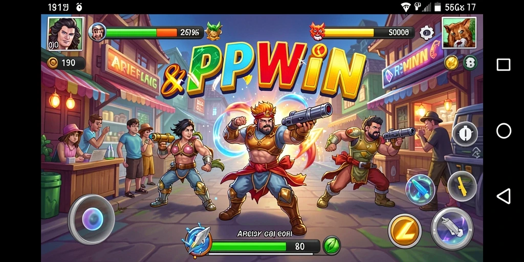 Tampilan gameplay seru RPWIN dengan tantangan Arcade yang mendebarkan.