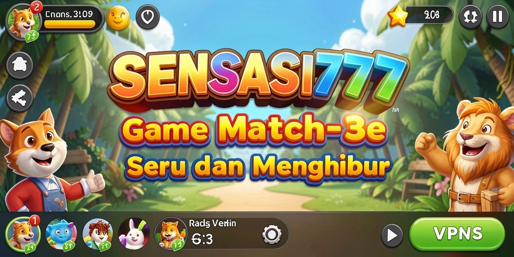 Tampilan gameplay SENSASI777 yang menarik dan penuh warna.