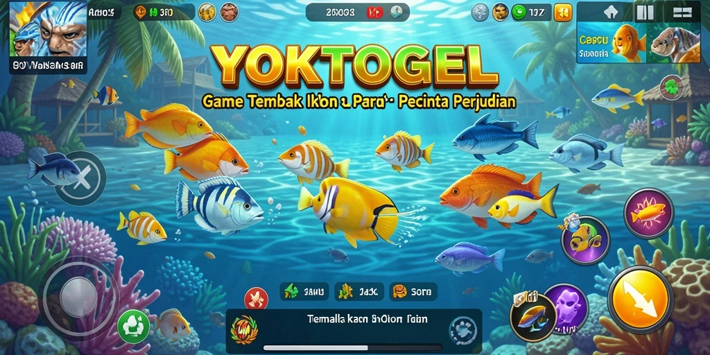 Tangkapan layar dari gameplay Tembak Ikan yang mengasyikkan di YOKTOGEL.